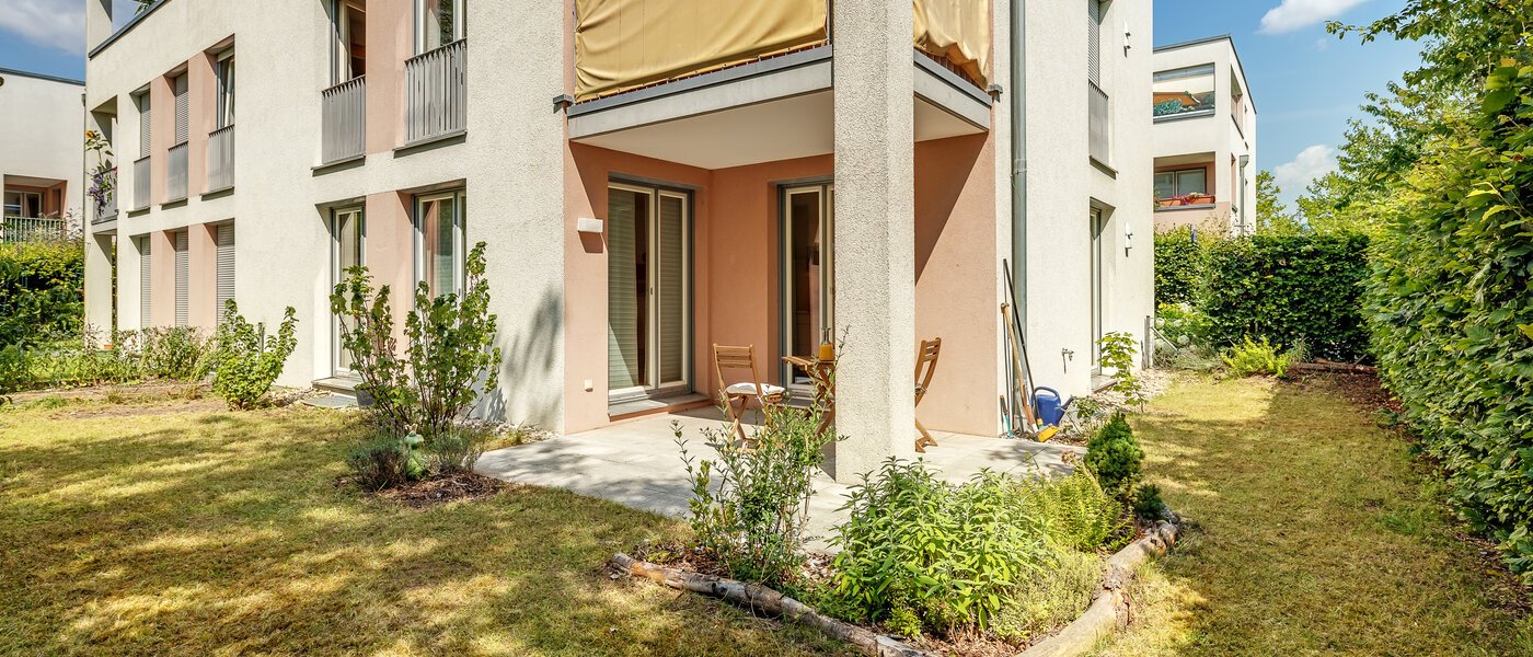 квартира с садом München Messestadt Riem 02 сад 12287