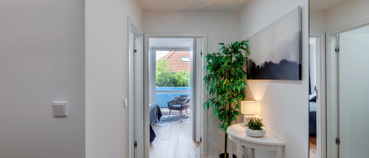 двухэтажная квартира München Moosach 03 коридор 12293