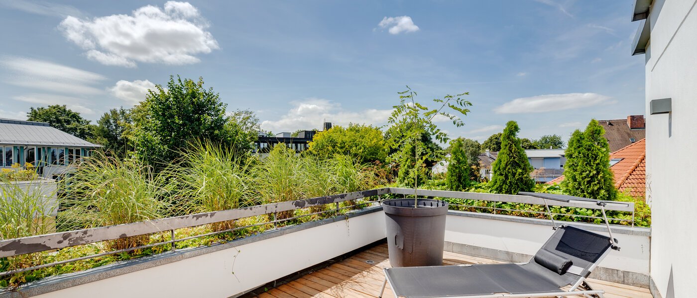 двухэтажная квартира München Moosach 01 вид из окна 12293