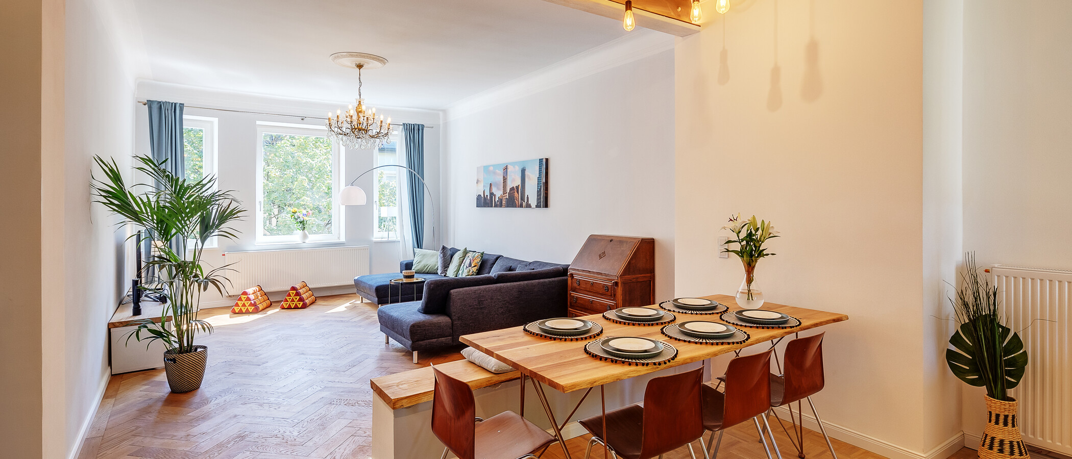 квартира München Schwabing 01 обеденная зона 12306