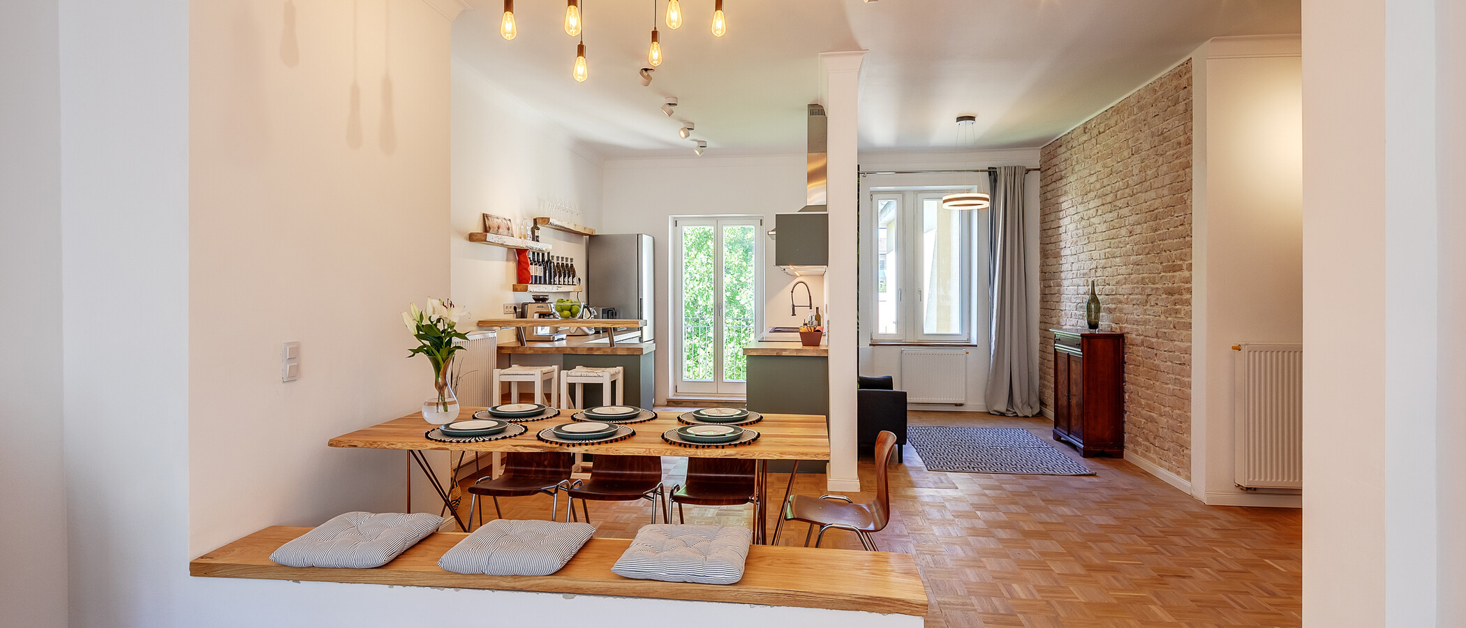 квартира München Schwabing 02 обеденная зона 12306