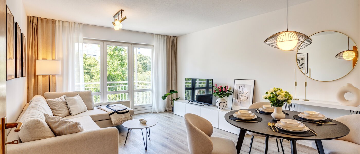 квартира München Moosach 01 жилое пространство 12317