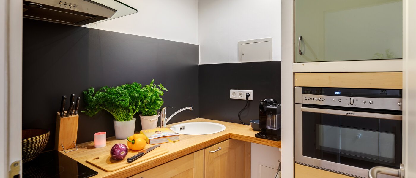 мансардная квартира München Obergiesing 01 кухня 12328