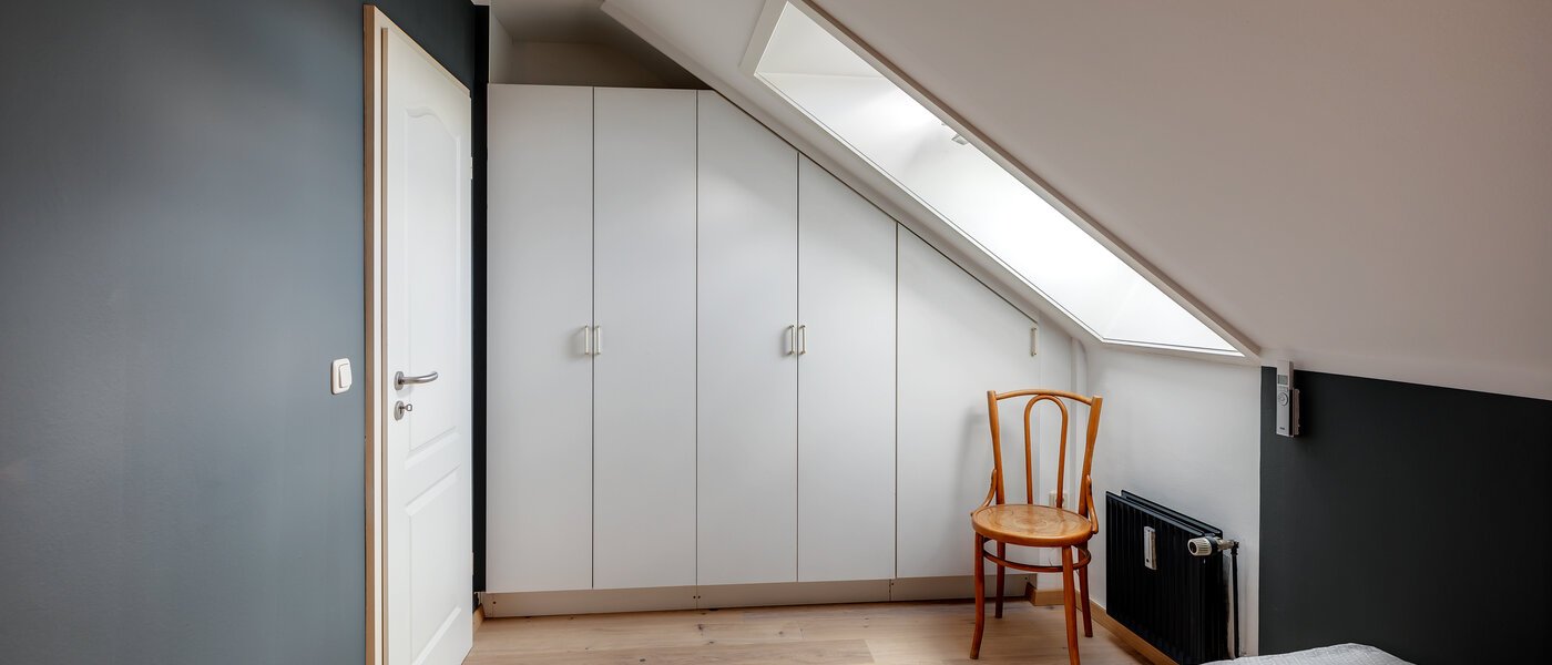 мансардная квартира München Obergiesing 02 спальная комната 12328