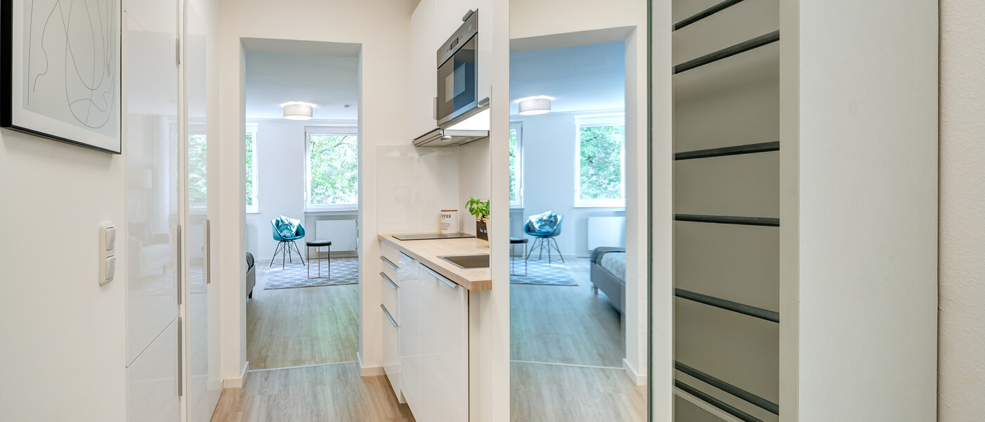 квартира München Schwabing-West (rund um den Hohenzollernplatz) 02 кухня 12352