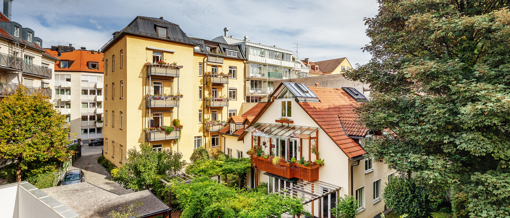 квартира München Isarvorstadt 01 вид из окна 12369
