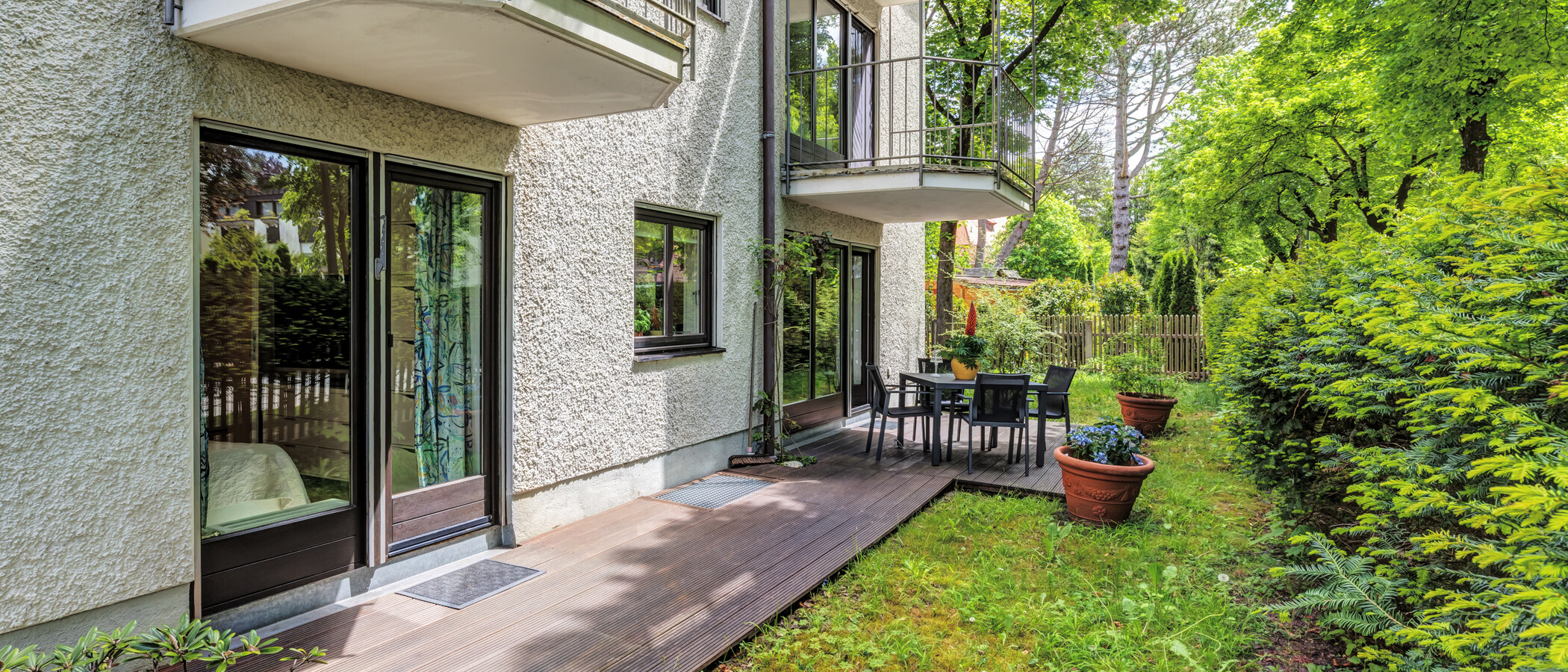 квартира München Solln 01 сад 12371