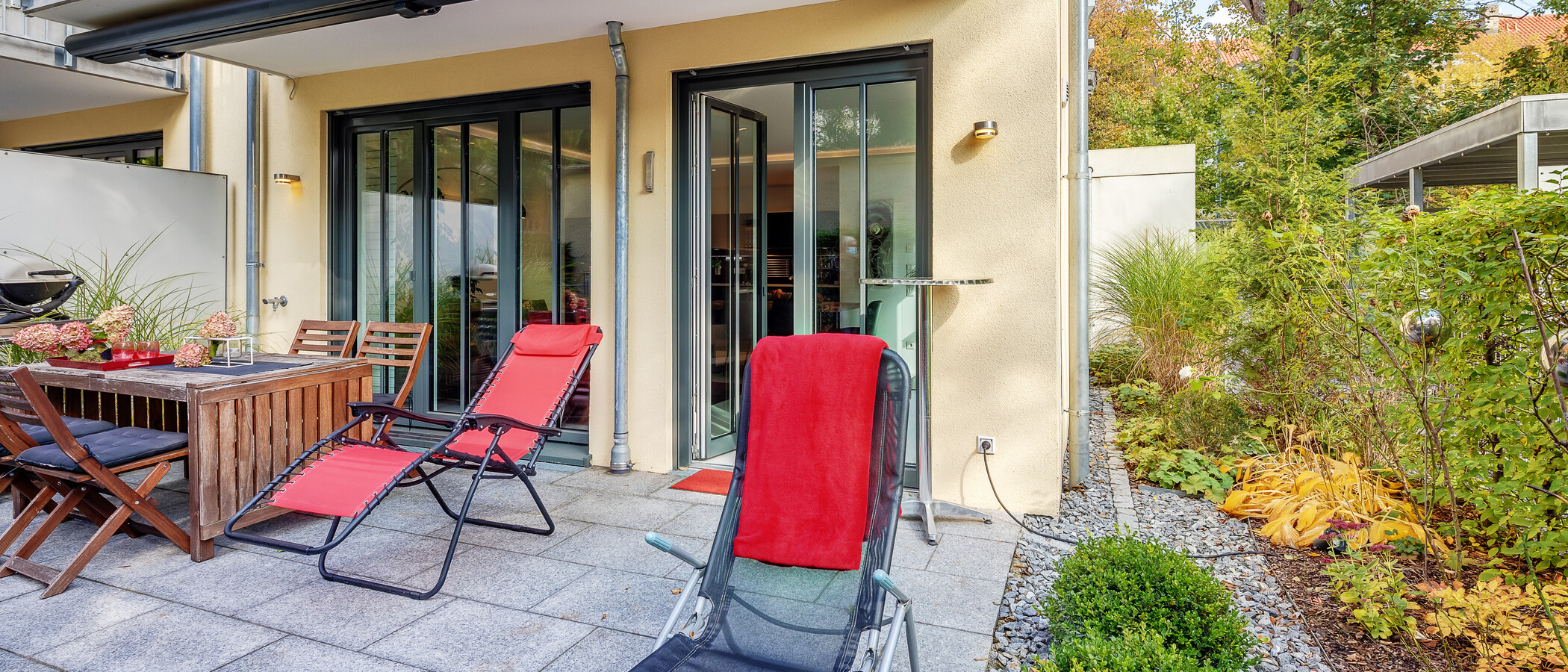 квартира с садом München Schwabing (rechts der Leopoldstraße) 02 терраса 12380