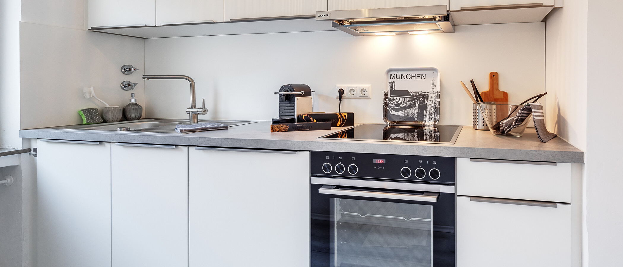 квартира München Neuhausen 02 кухня 12418