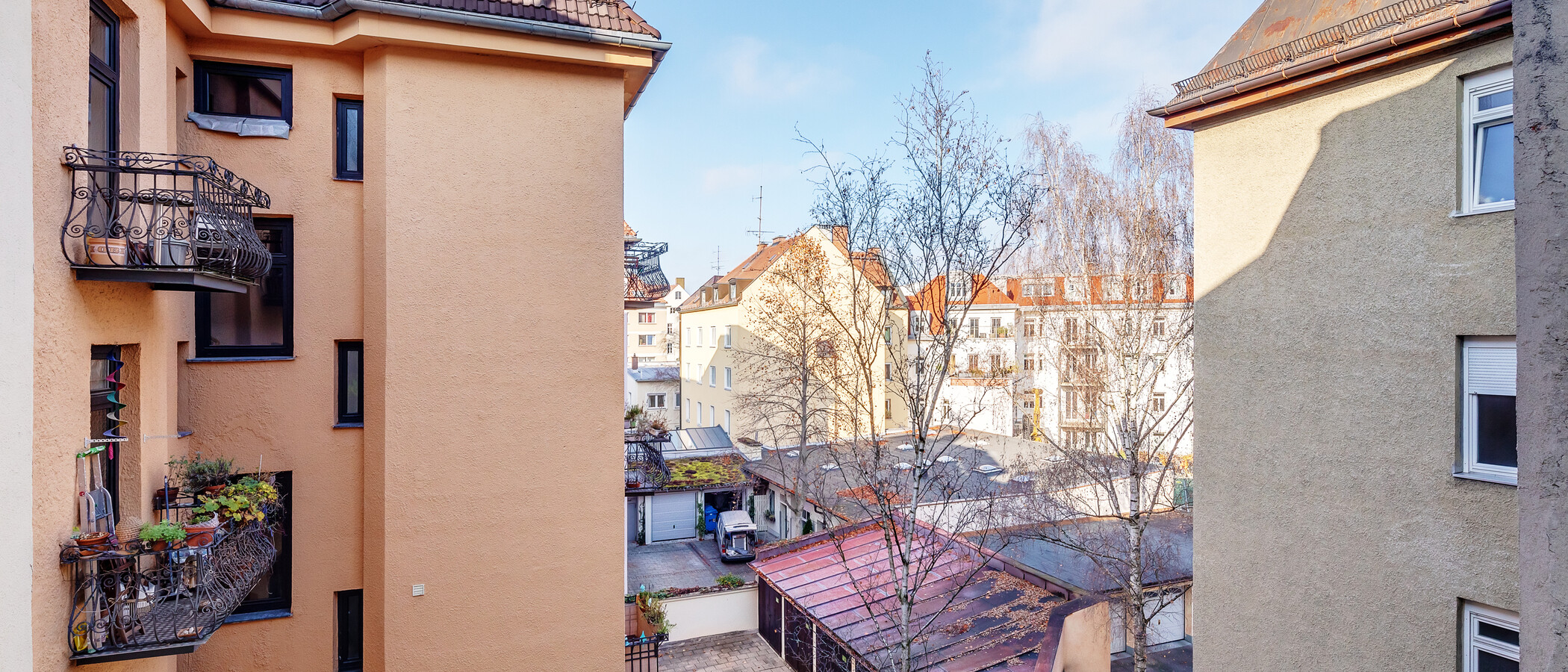квартира München Neuhausen 01 вид из окна 12418