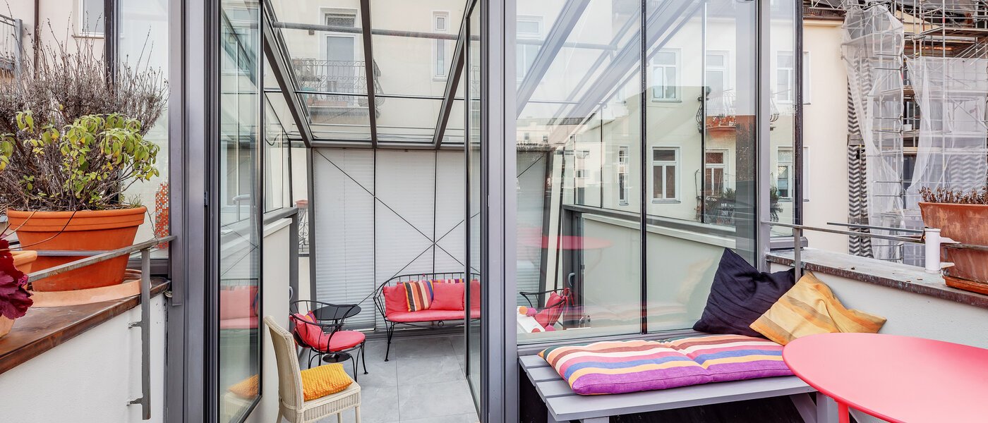 двухэтажная квартира München Gärtnerplatzviertel 01 застекленная терраса 12440