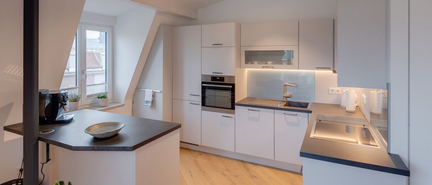мансардная квартира München Au 01 кухня 12452