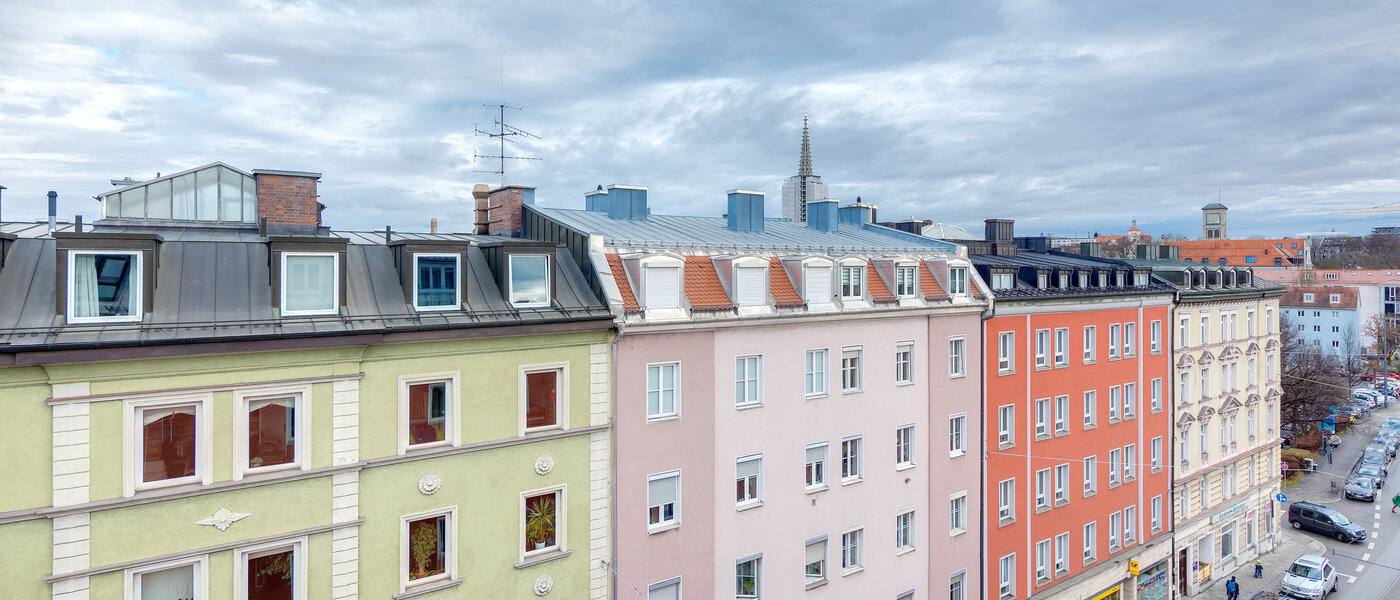 мансардная квартира München Au 02 вид из окна 12452