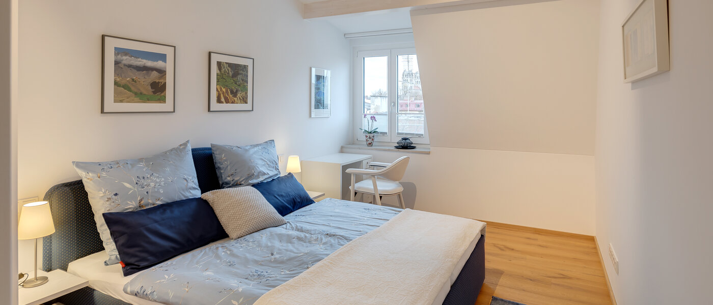 мансардная квартира München Au 01 спальная комната 12452