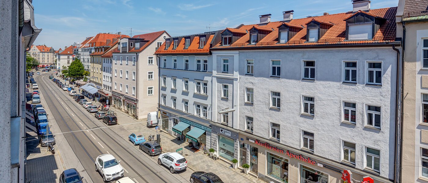 квартира München Schwabing 03 вид из окна 12475