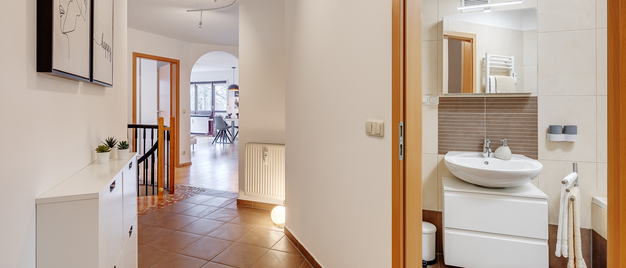 двухэтажная квартира München Milbertshofen 02 коридор 12485