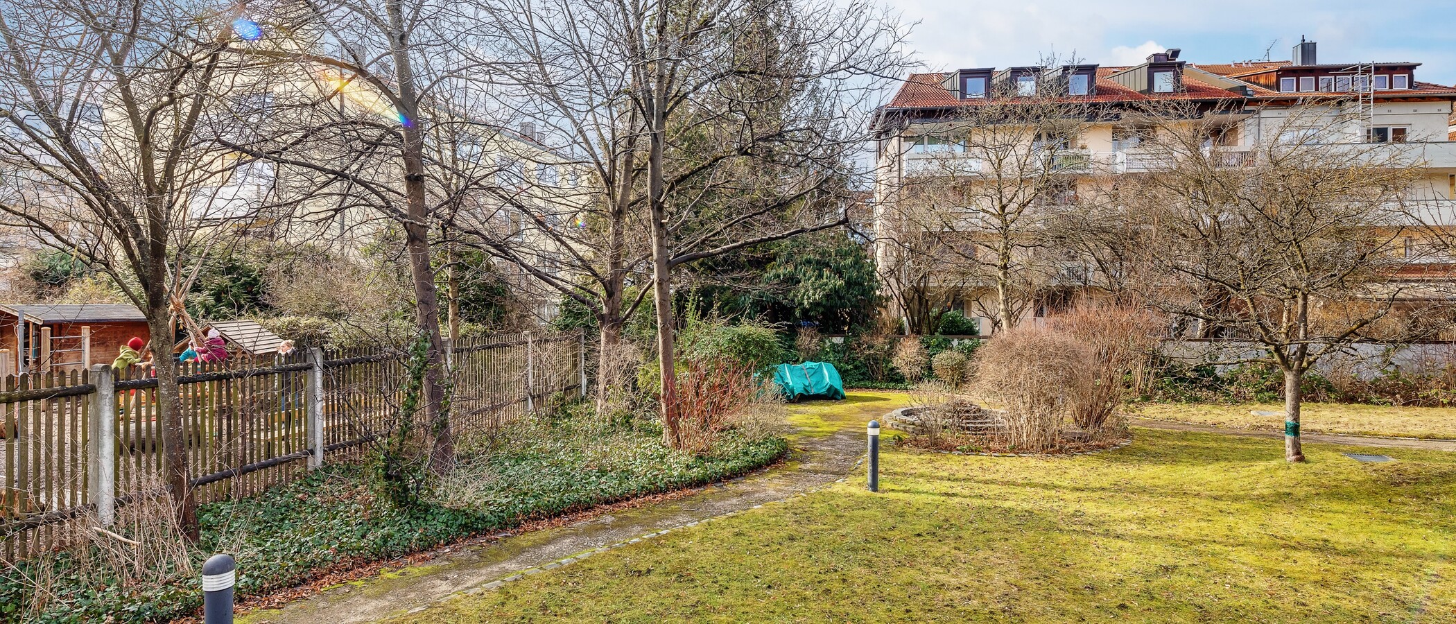 двухэтажная квартира München Milbertshofen 02 вид из окна 12485