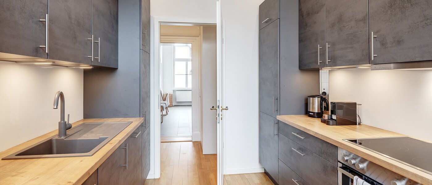 квартира München Maxvorstadt - Universitätsviertel 03 кухня 12491