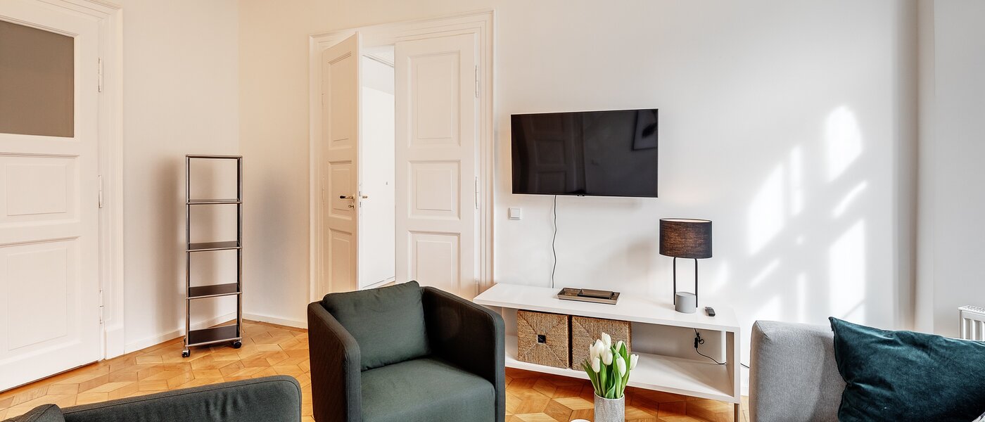 квартира München Maxvorstadt - Universitätsviertel 04 гостиная 12491