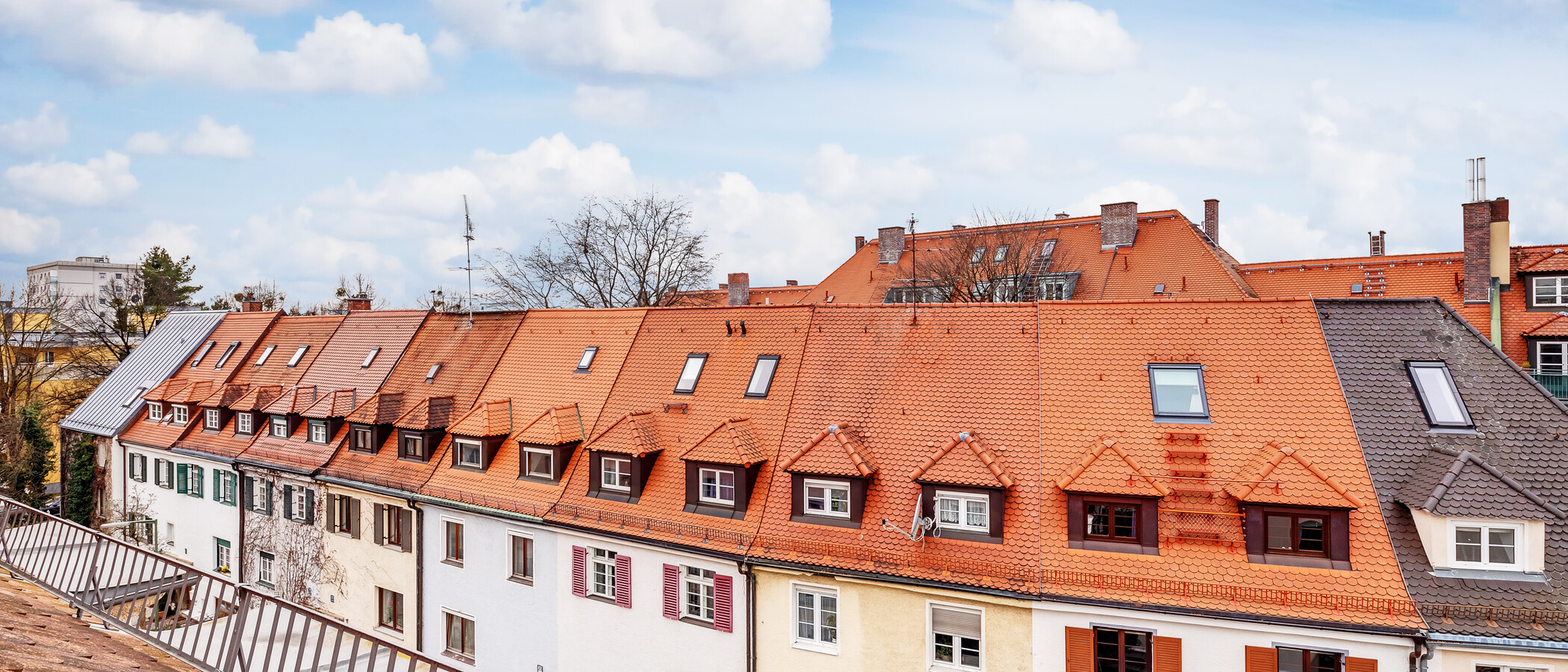 мансардная квартира München Nymphenburg 05 вид из окна 12497