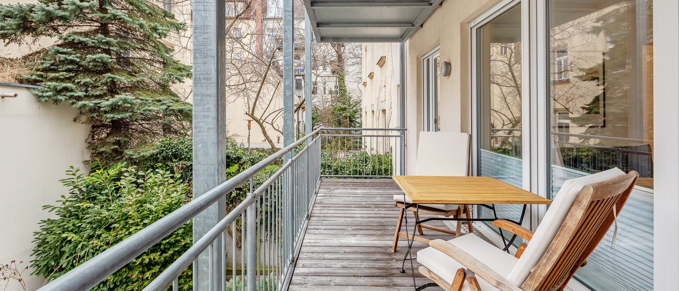 квартира München Schwabing (rechts der Leopoldstraße) 01 балкон 12514