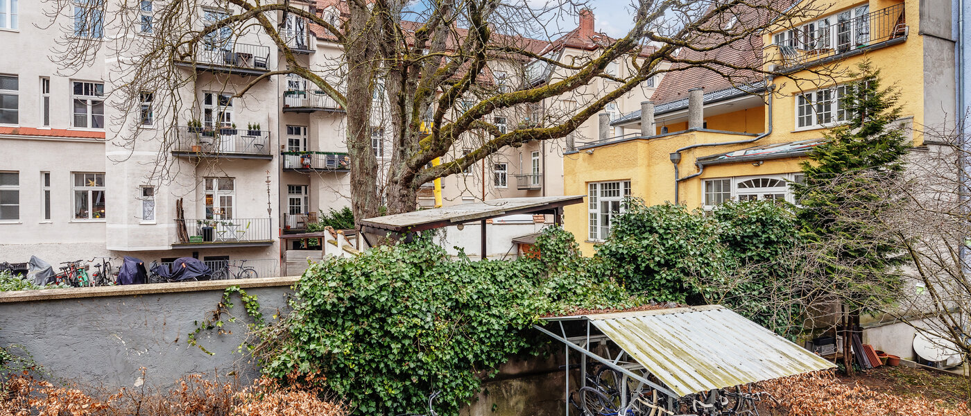 квартира München Schwabing (rechts der Leopoldstraße) 03 вид из окна 12514