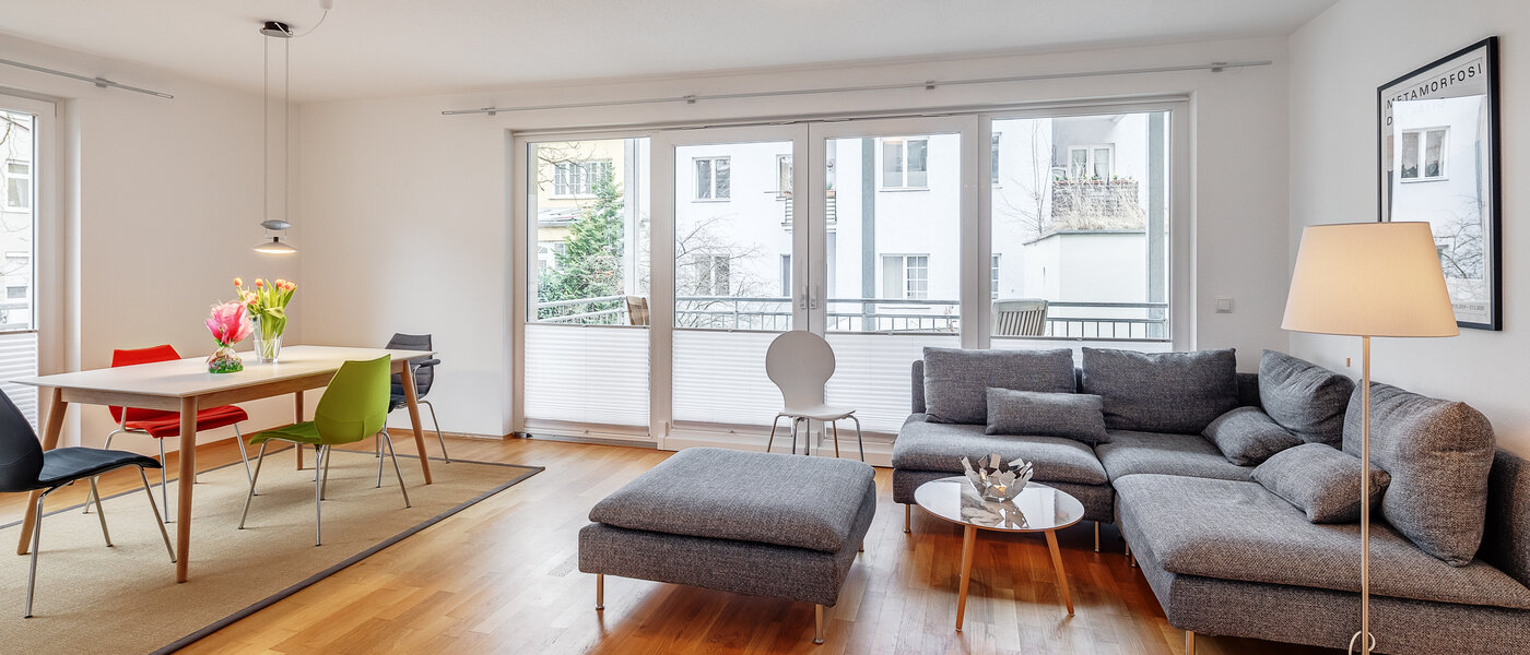 квартира München Schwabing (rechts der Leopoldstraße) 03 жилое пространство 12514