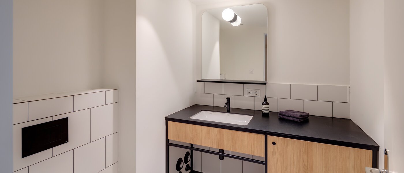 двухэтажная квартира-галерея München Herzogpark 01 гостевой туалет 12522