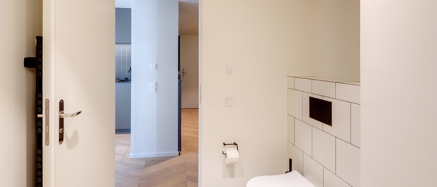 двухэтажная квартира-галерея München Herzogpark 03 гостевой туалет 12522
