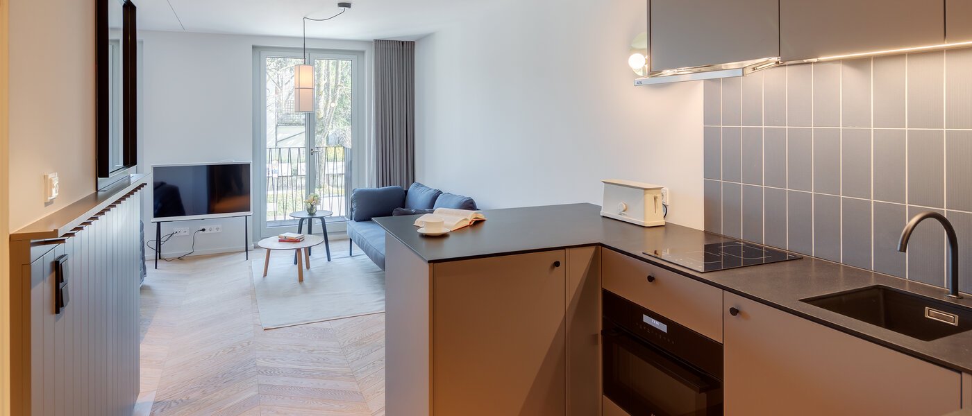 квартира München Herzogpark 03 кухня 12523