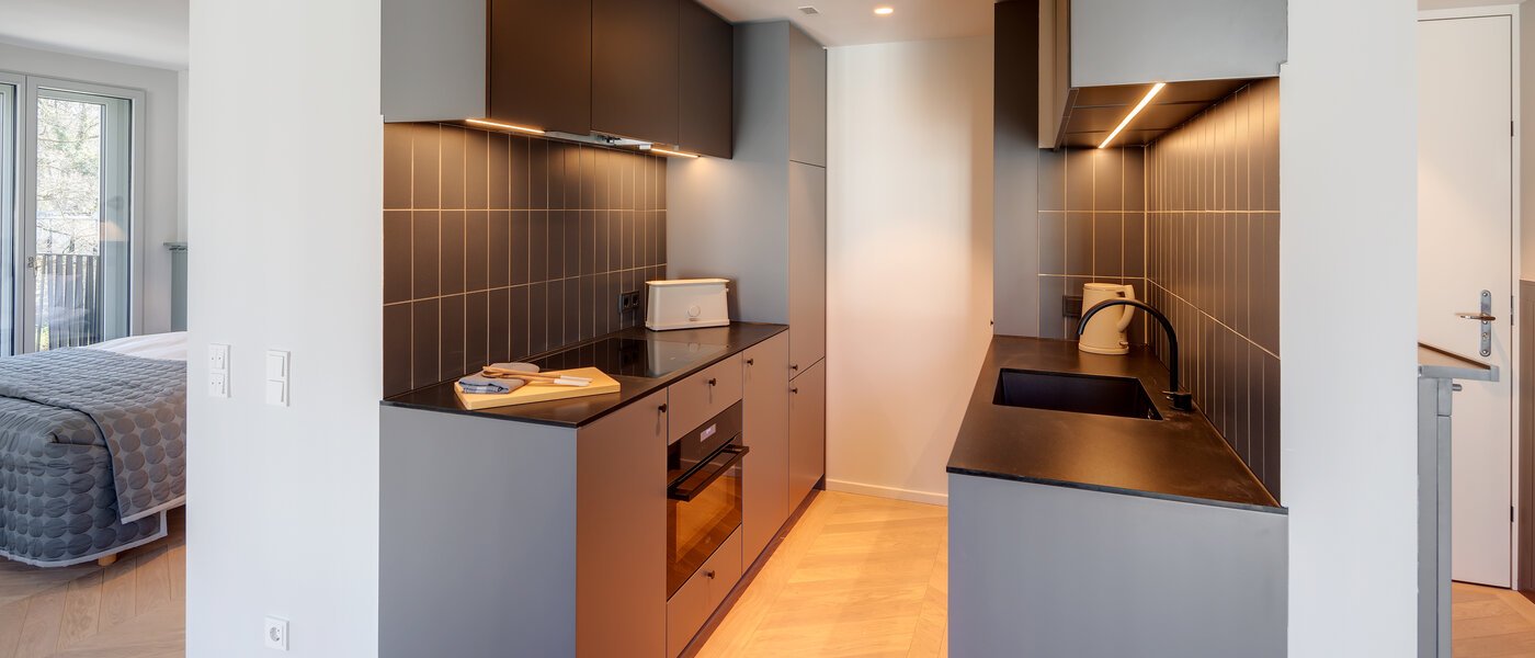 квартира München Herzogpark 01 кухня 12526