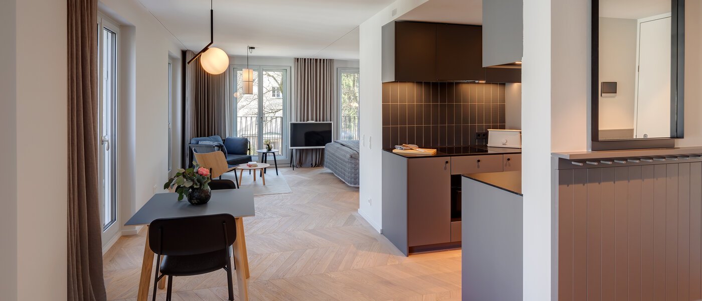 квартира München Herzogpark 01 жилое пространство 12526