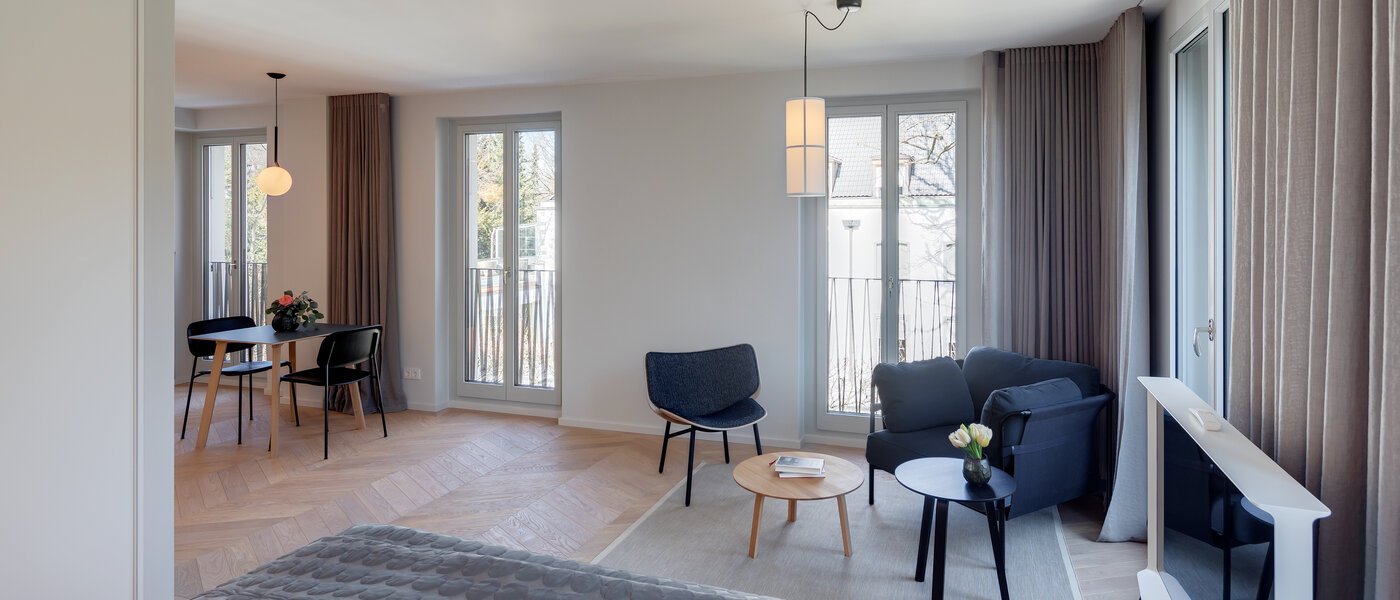 квартира München Herzogpark 02 жилое пространство 12526