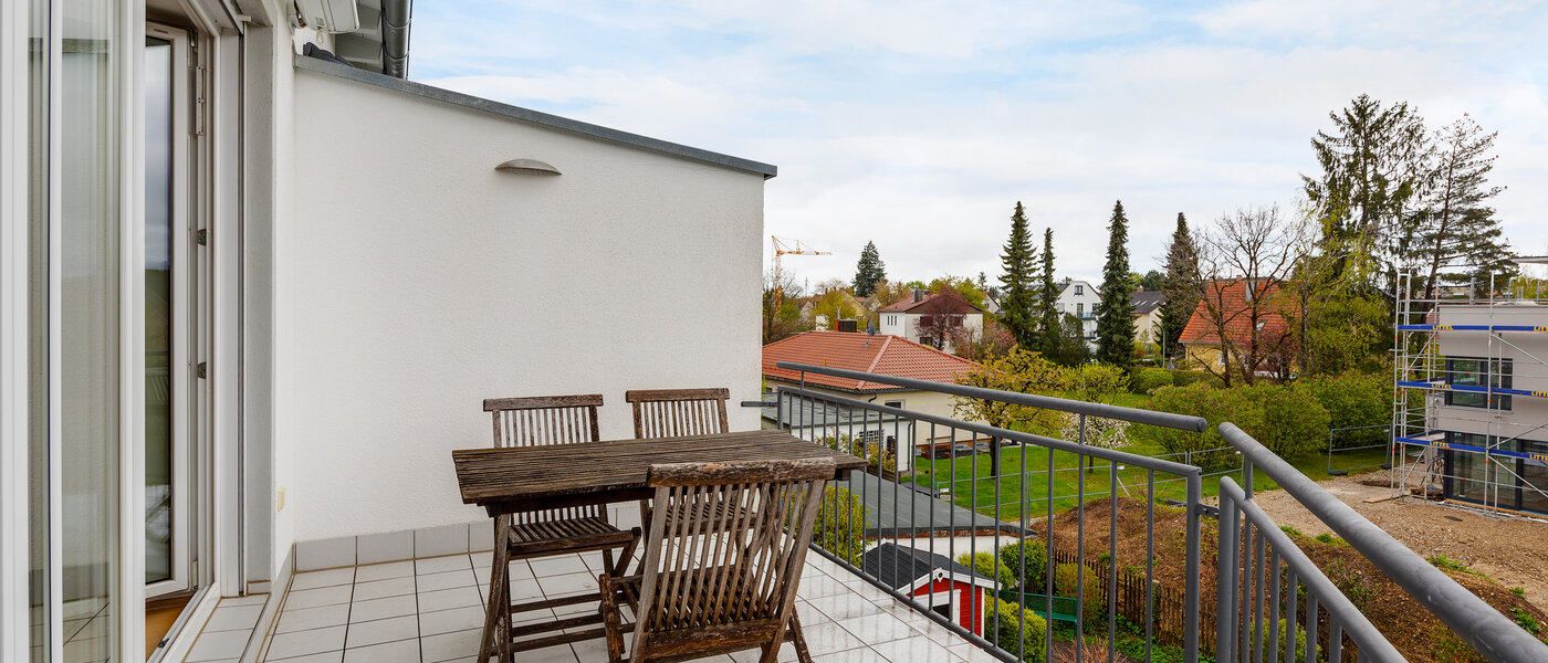 мансардная квартира München Lerchenau 01 балкон 12556