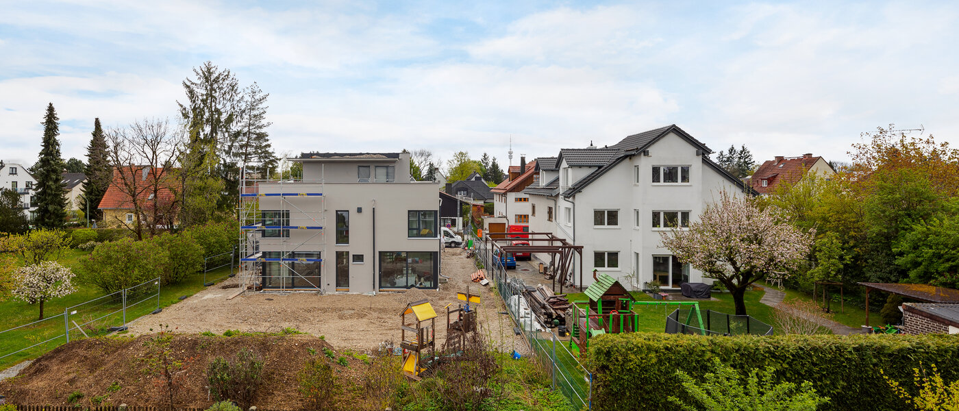 мансардная квартира München Lerchenau 03 вид из окна 12556