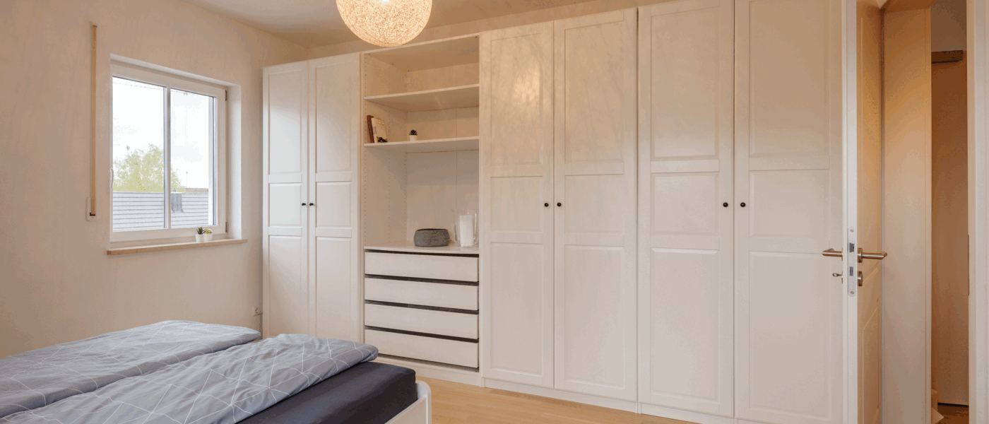 мансардная квартира München Lerchenau 04 спальная комната 12556