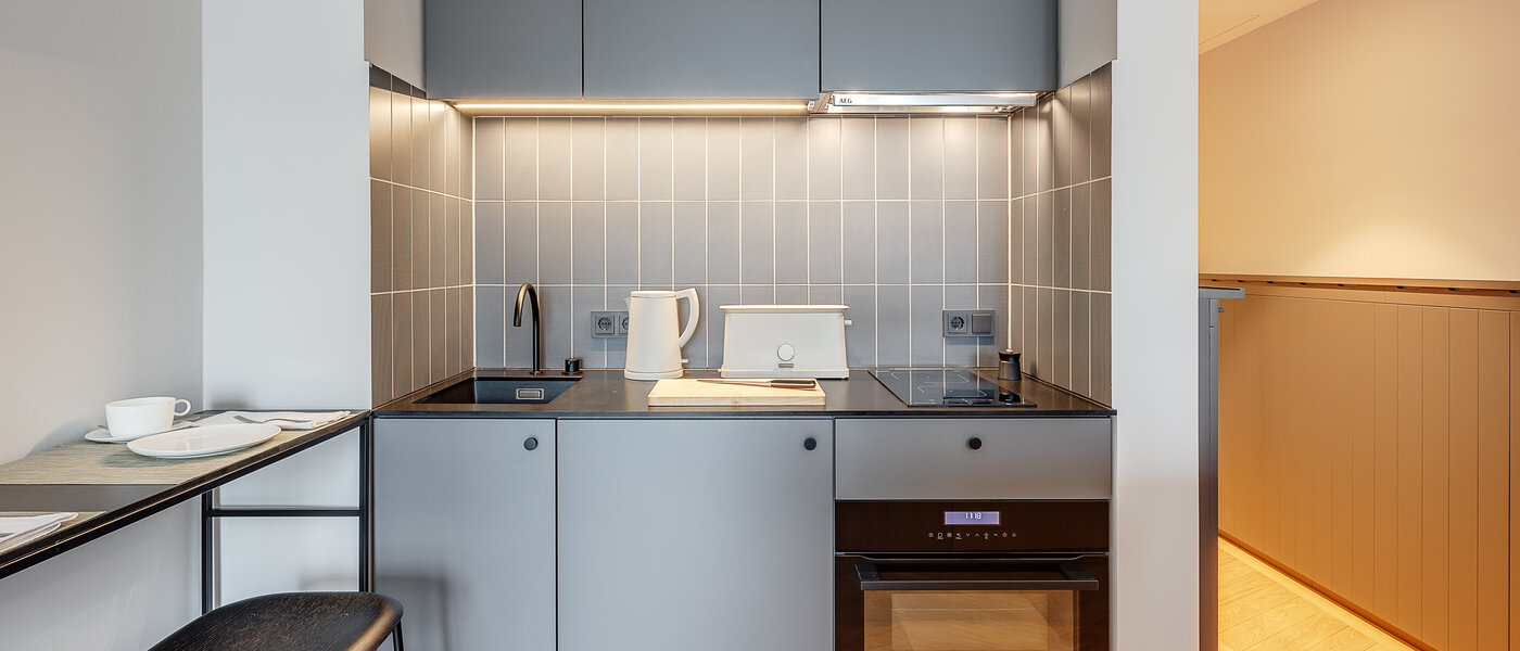 квартира München Herzogpark 02 кухня 12567