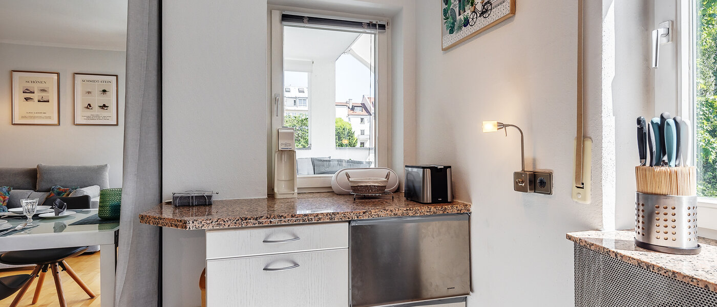 мансардная квартира München Maxvorstadt 04 кухня 12588