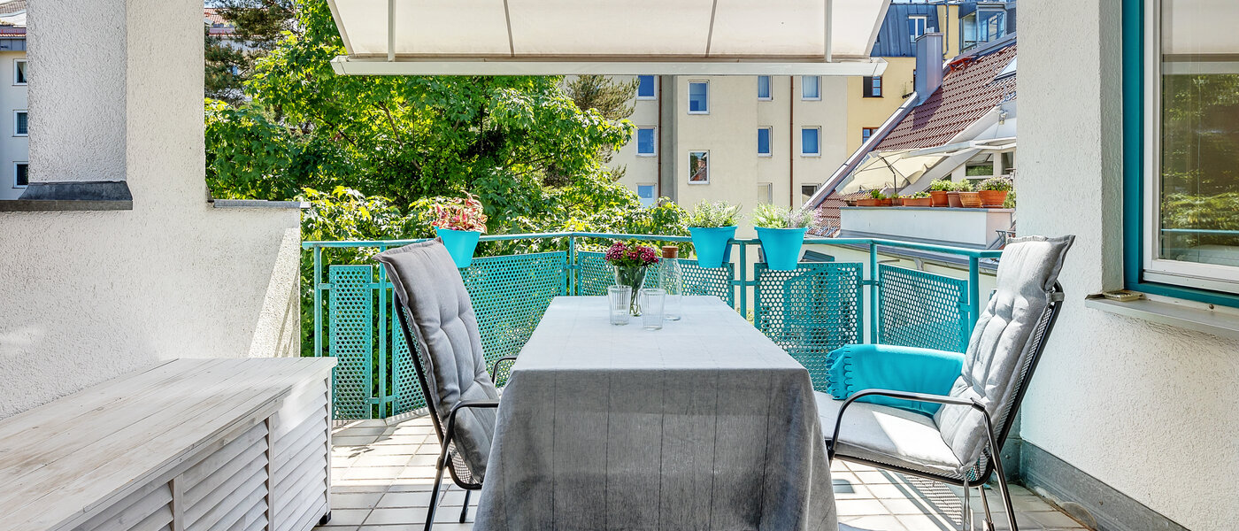 мансардная квартира München Maxvorstadt 01 балкон 12588