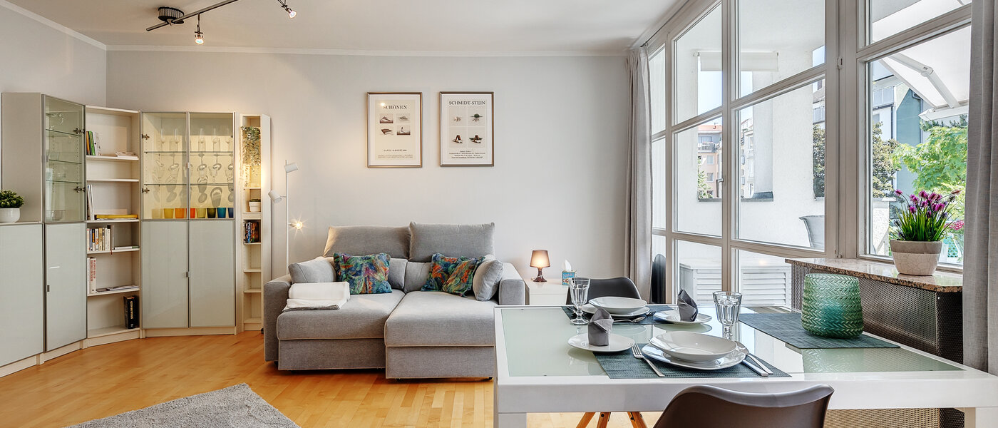 мансардная квартира München Maxvorstadt 02 жилое пространство 12588