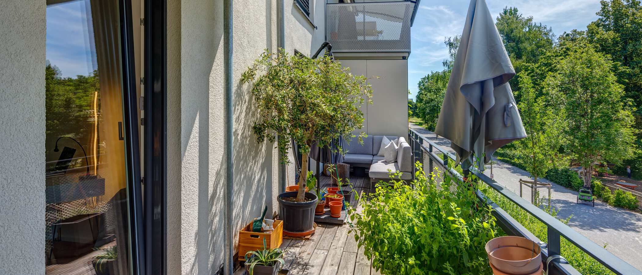 квартира München Schwabing - Domagkpark 03 балкон 12597