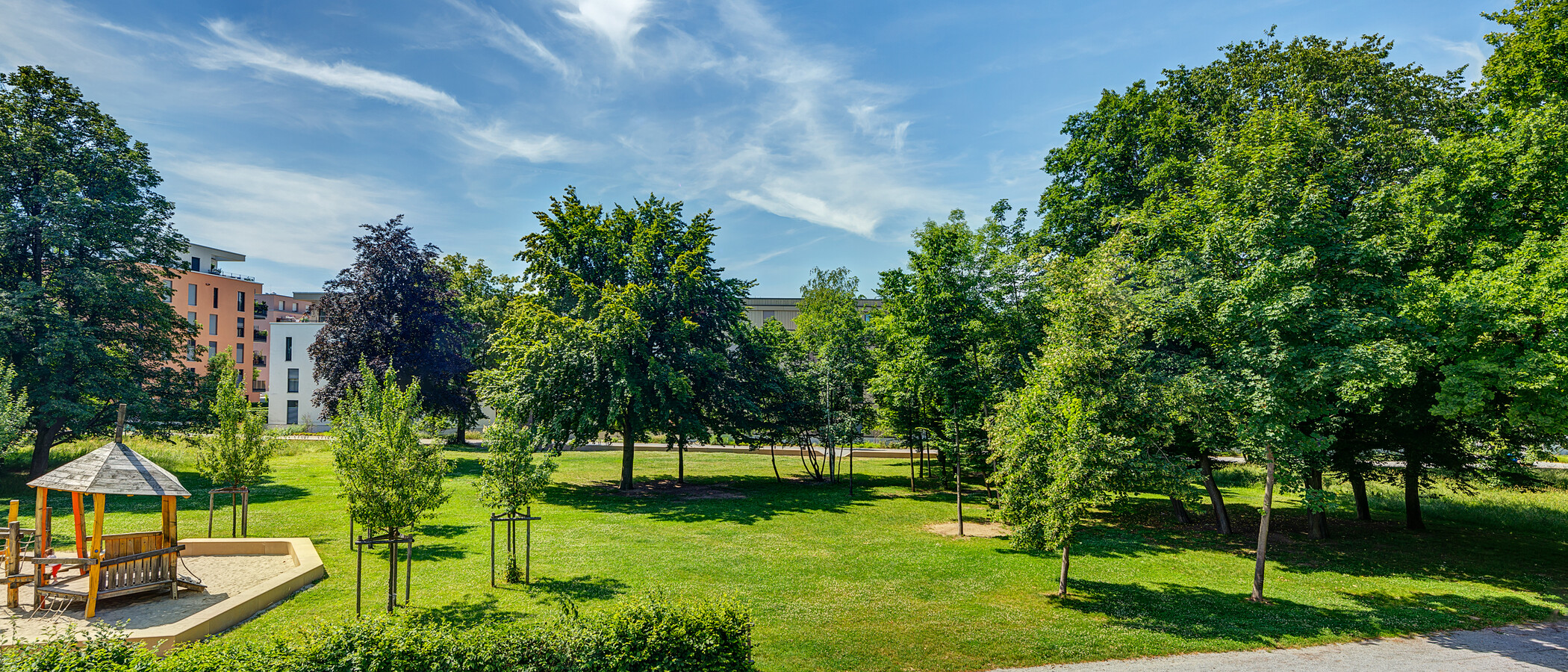 квартира München Schwabing - Domagkpark 02 вид из окна 12597