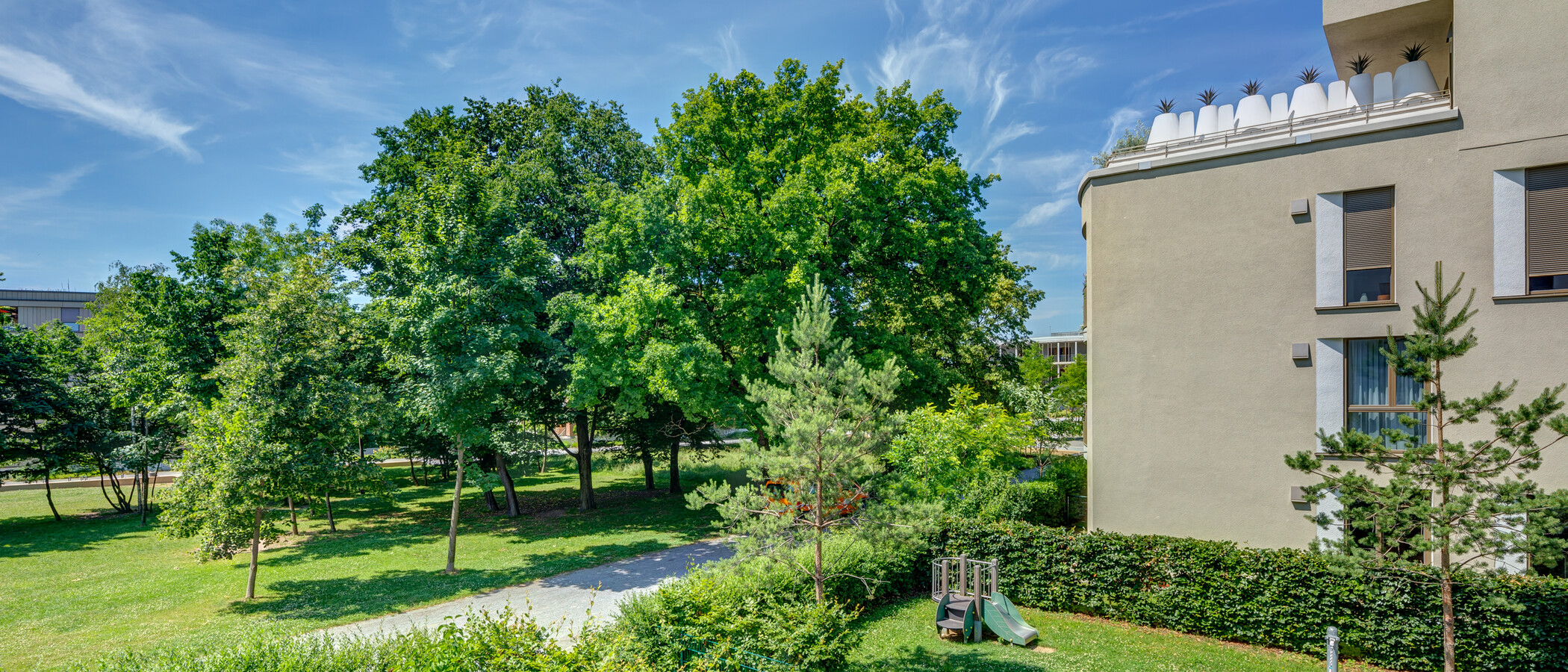 квартира München Schwabing - Domagkpark 04 вид из окна 12597