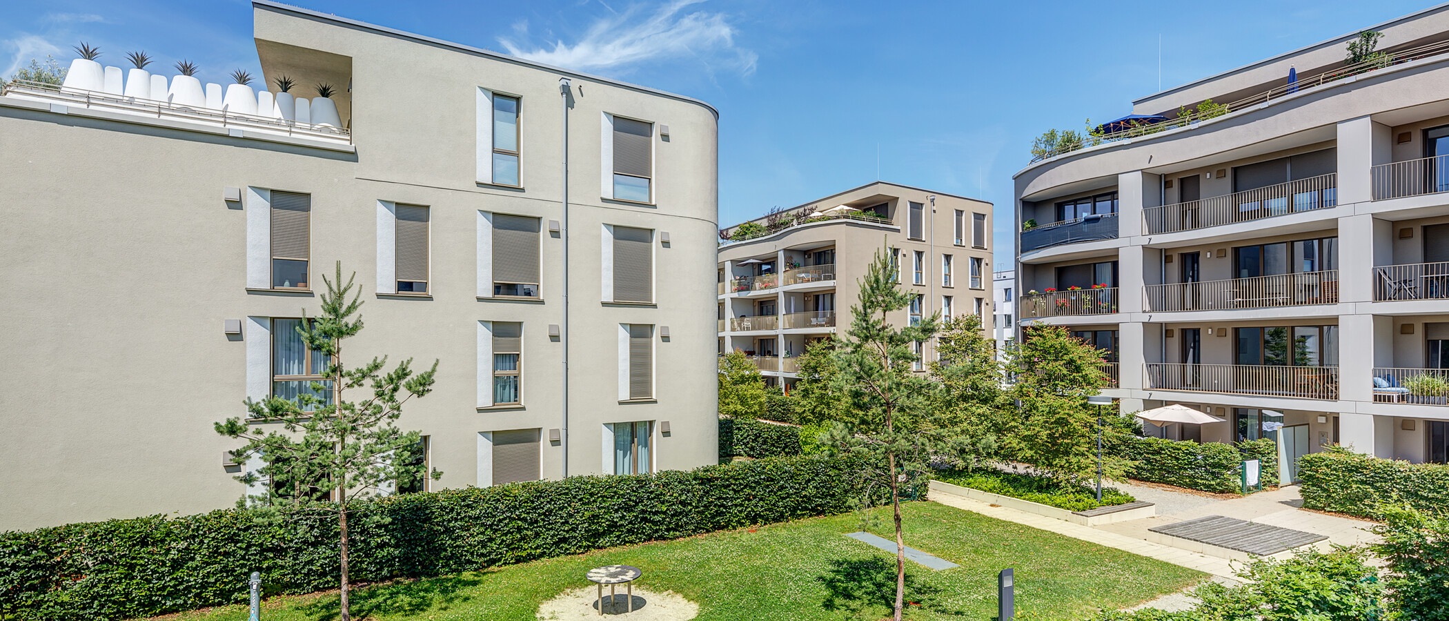 квартира München Schwabing - Domagkpark 05 вид из окна 12597