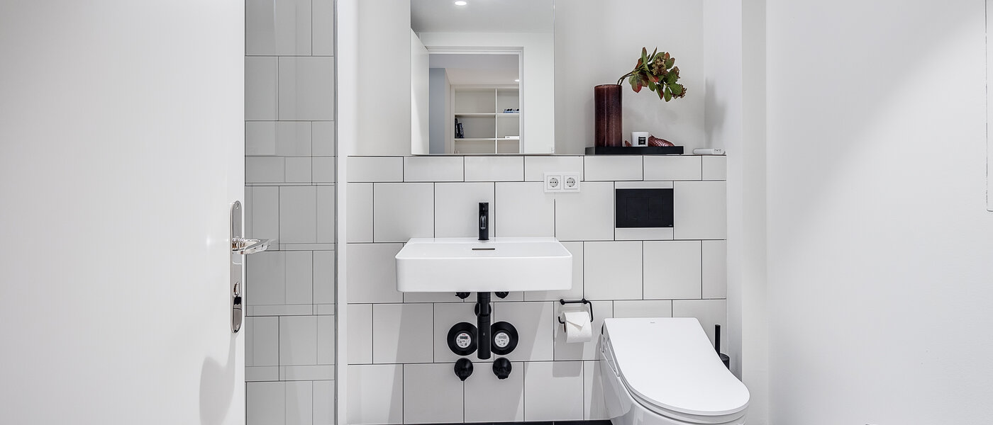 двухэтажная квартира-галерея München Herzogpark 02 ванная комната 12611