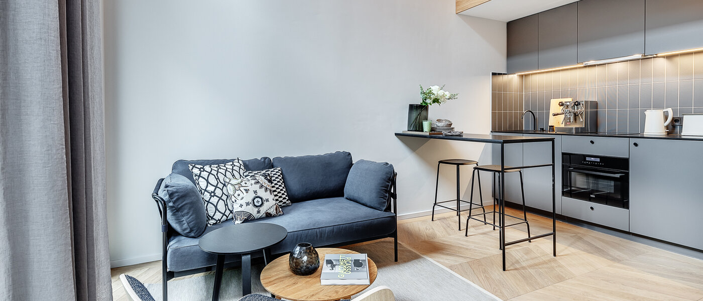 двухэтажная квартира-галерея München Herzogpark 03 жилое пространство 12611