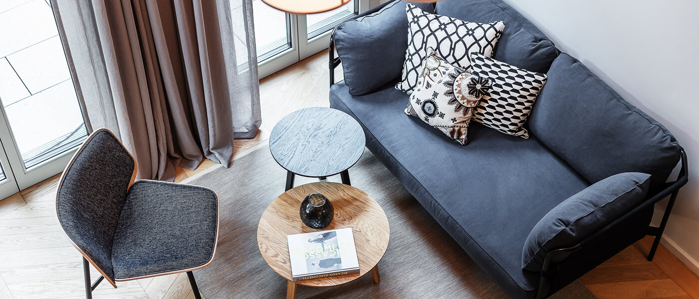 двухэтажная квартира-галерея München Herzogpark 05 жилое пространство 12611