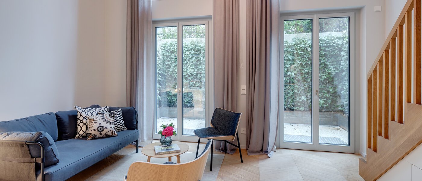 двухэтажная квартира-галерея München Herzogpark 01 жилое пространство 12615