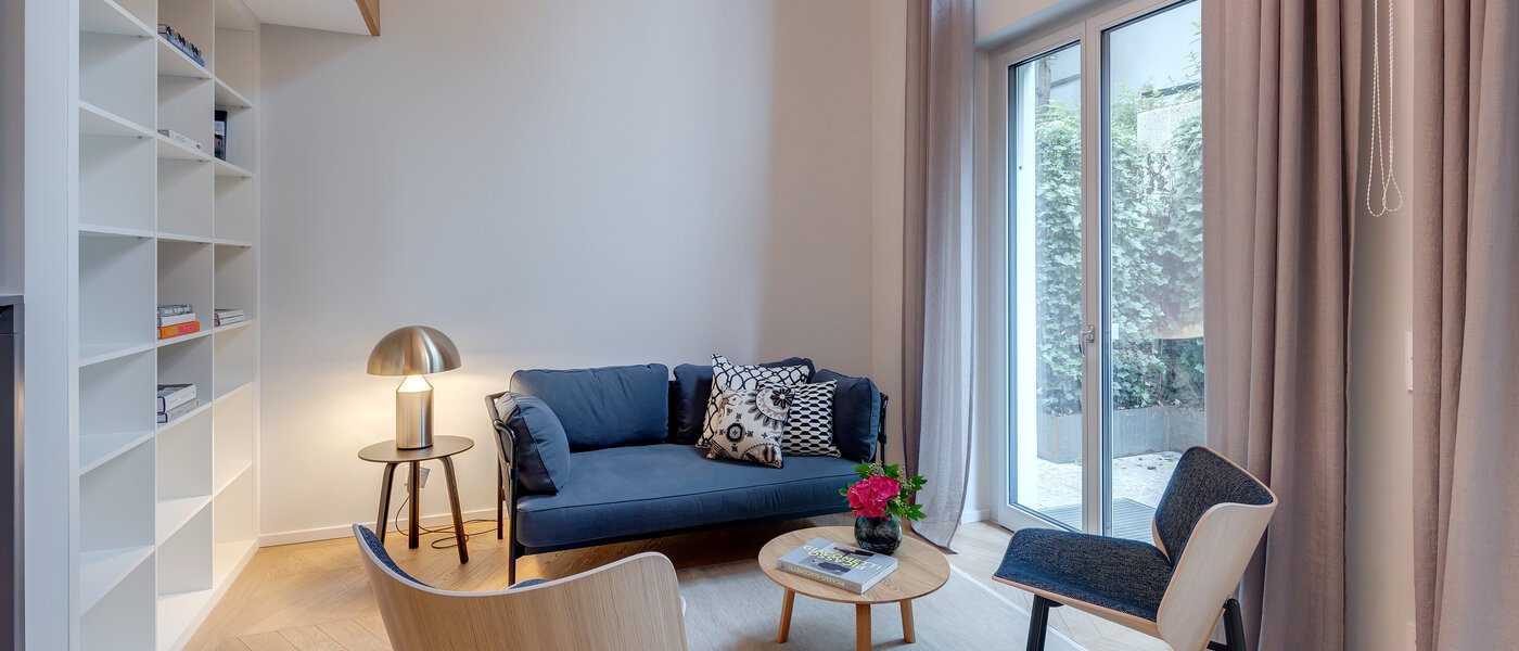 двухэтажная квартира-галерея München Herzogpark 04 жилое пространство 12615