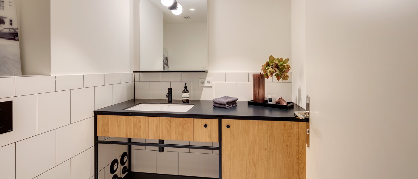 двухэтажная квартира-галерея München Herzogpark 01 гостевой туалет 12616